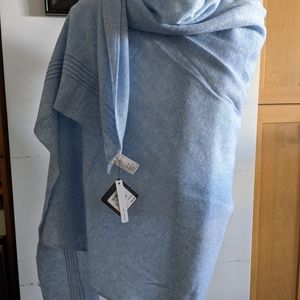 Cashmere Shawl, Light Blue, OS